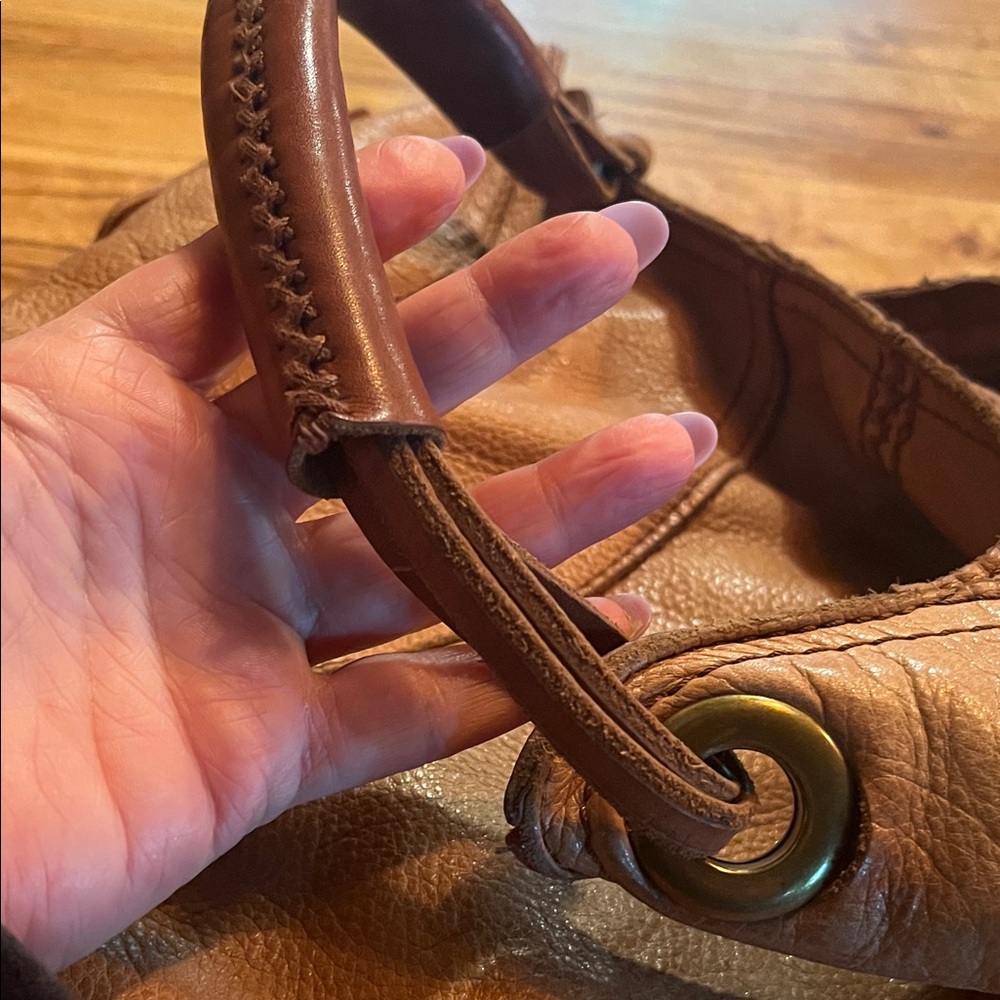 Lucky Brand Tan Leather Hobo Bag - Picture 7 of 16